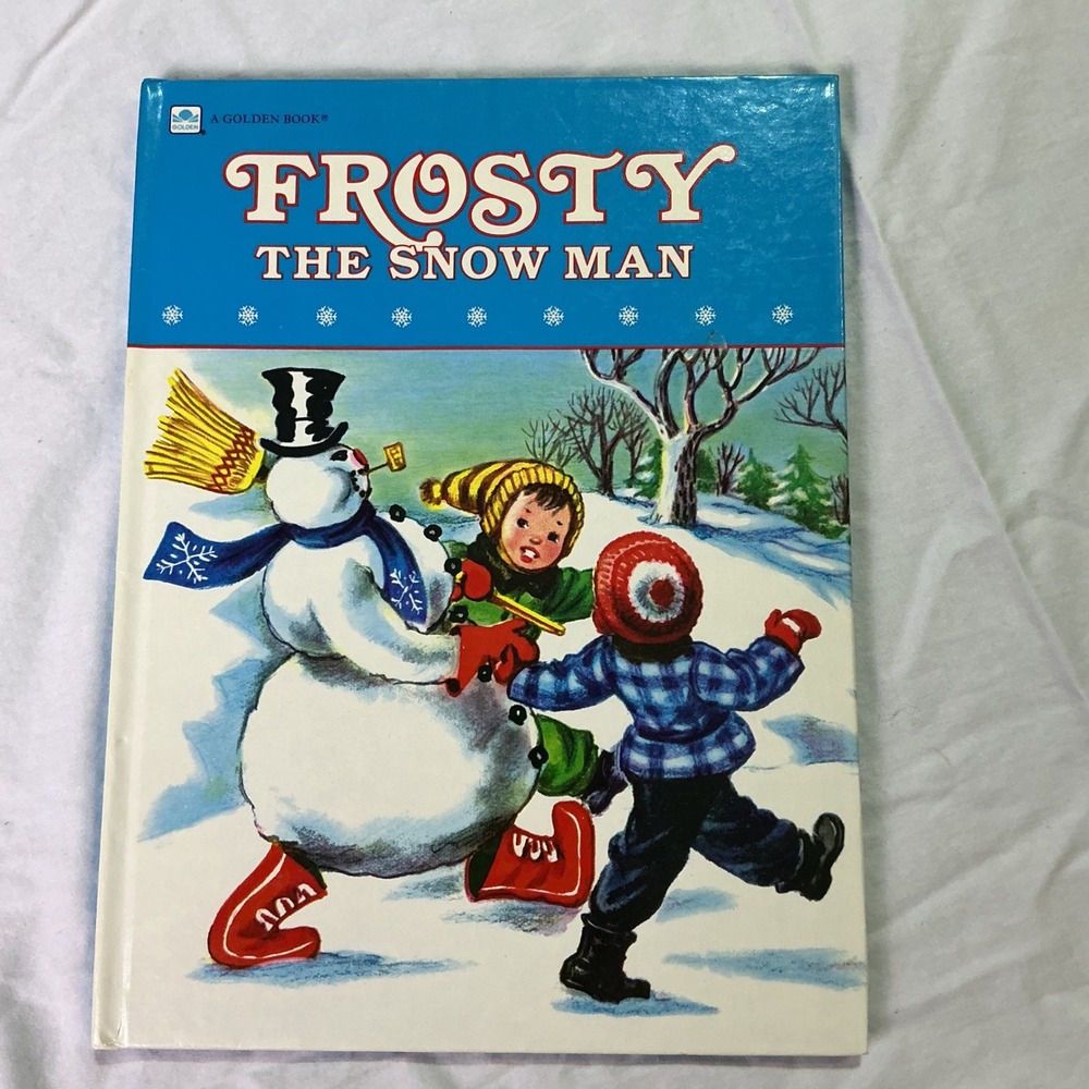 Vintage‎ 1974 Frosty The Snowman Big Golden Book HC Annie North Bedford
